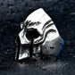 good detail factory price men punk skull ring stainless steel fashion jewelry
