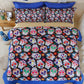 New Sugar Skull Bedding Duvet Cover Set Twin Full Queen Sugar Skull Halloween Bedding Set Reach to Most Country