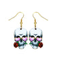 Sugar Skull Earring For Women Calavera Sugary-sweet whimsical skull Earrings Mexican Day of the Dead Halloween