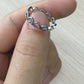 Adjustable Heart Shape Luminous Ring Glowing in Dark Silver Color Rings