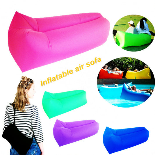 Air sofa Fast Inflatable Laybag Hangout Air Sofas Camping Sleeping Bag Beach Sofa Lounger Bed Square Lazy air bags Lay Bag sofa