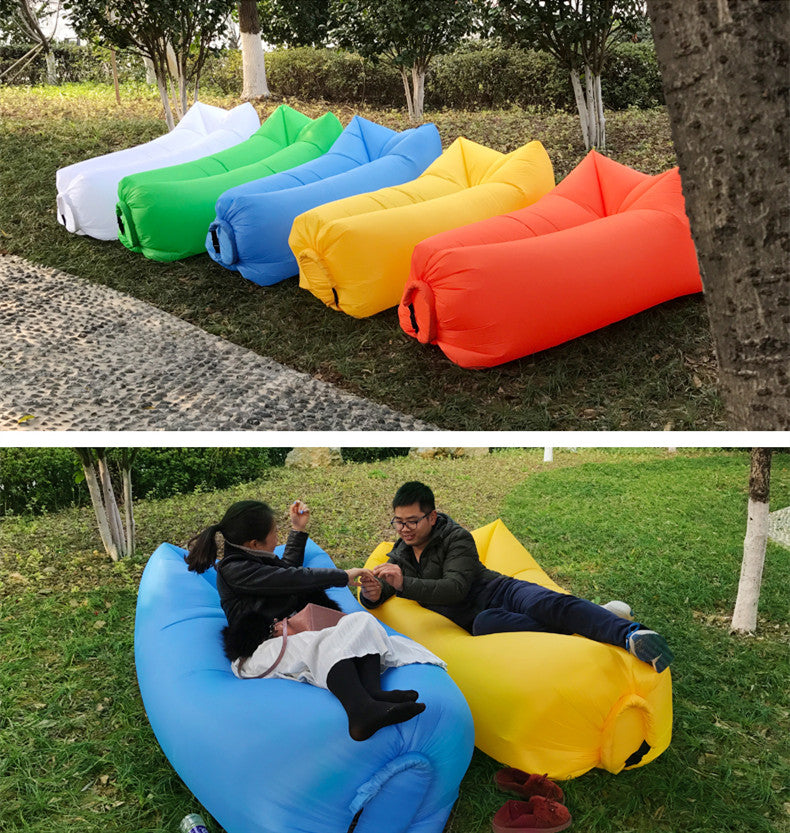 Air sofa Fast Inflatable Laybag Hangout Air Sofas Camping Sleeping Bag Beach Sofa Lounger Bed Square Lazy air bags Lay Bag sofa