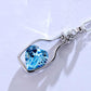 Amazing New Women Ladies New Love Drift Bottles Crystal Chain Pendants Necklace Girl Gift