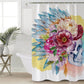Sugar Skull Shower Curtain Waterproof Colorful Bathroom Curtain Flower Tribal Home Decor With Hook