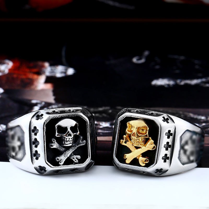 316L Stainless Steel ring  biker Ring skull Man's special copper fashion jewelry  BR8-331