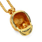 Bling Gold Red  Stone Eyes Ghost Rhinestone Pendants Necklaces Men Women Hip Hop Crystal Skull Head Jewelry Gifts Chains