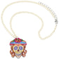 Sugar Skull Necklace Pendant Punk Fashion Jewelry Chain Necklace
