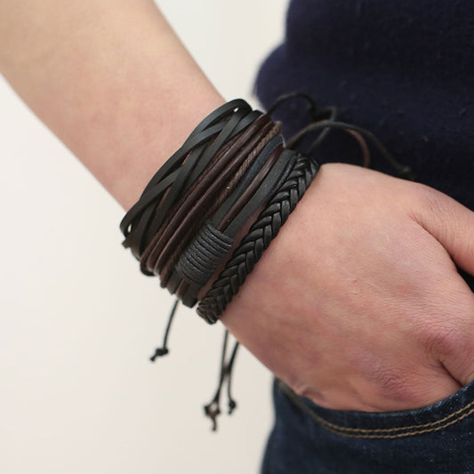 Bracelets & Bangles mens leather bracelets Pulseira Masculina Jewelry Charm Bileklik Pulseiras Boyfriend Girlfriend