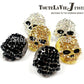 Brand Skull Rings For Men Rock Punk Unisex Crystal Black/Gold Color Biker Ring Male Fashion Skull Jewelry Wholesale