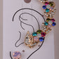 Butterfly left ear cuff wrap clip earrings gold silver color  australian crystal jewelry for women