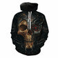 Style Hoodies Men Top Fashion Print Black Metal Skull 3d Hoodie Sweatshirt Casual O-neck Pullover Hipster Sweats