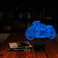 Car Addiction racing car design 3D illusion LED night light gifts for bikers 7 colors boys girl bedroom decor creative gift