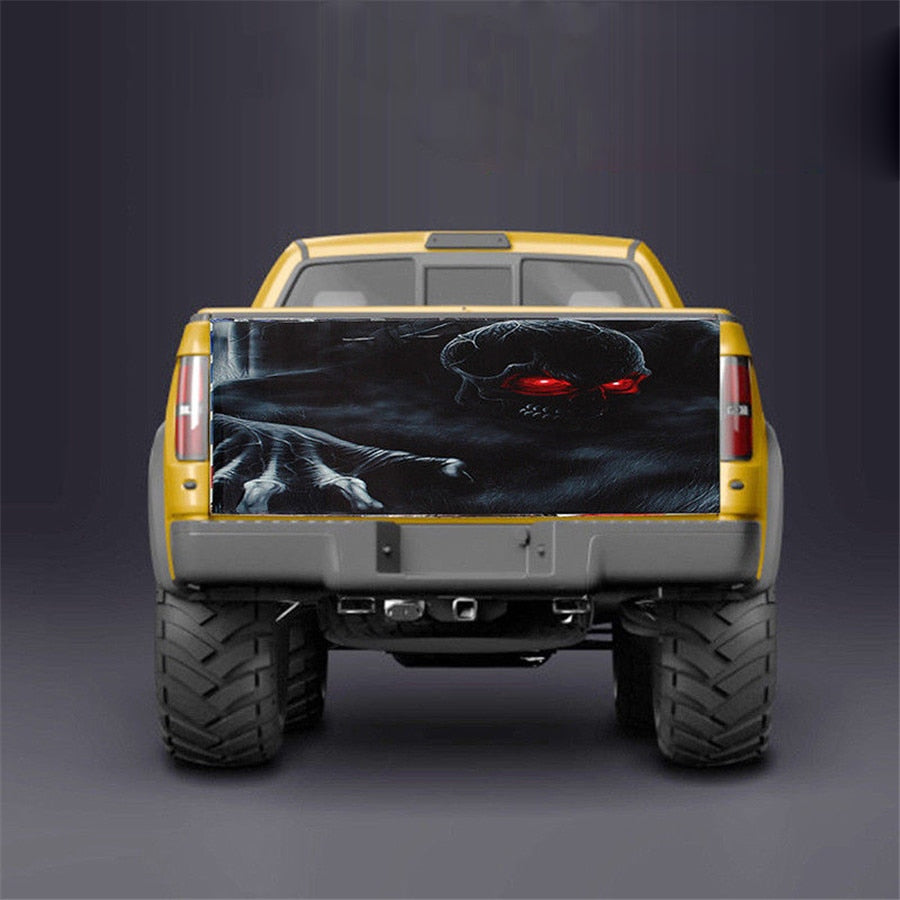 Car Sticker Horror Skull Tailgate Pattern Decal Halloween