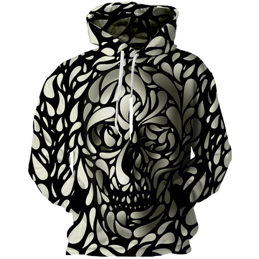 3D Skulls Hoodies Men Spot Skull 3D Print Hoody Sweatshirts Pullovers Tops Hot Design Streetwear Clothes Large
