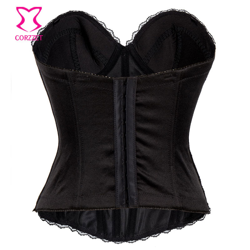 Black Skull Cotton Corset Corsets