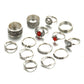 Crazy 14 pcs /Set Flower Midi Ring Sets for Women Boho Beach Vintage Turkish Punk Sun Knuckle Ring Jewelry