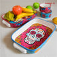 Creative color sugar Skull plate Decor bowl ears squid plate deep plate punk Skull