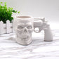 Creative stainless steel skull cup mechanical gear beer glass bar