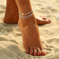 Crystal Beads Multilayer Chain Fashion Ankle Bracelet Charm Foot Jewelry boot jewelry chains cheville Leg Bracelet