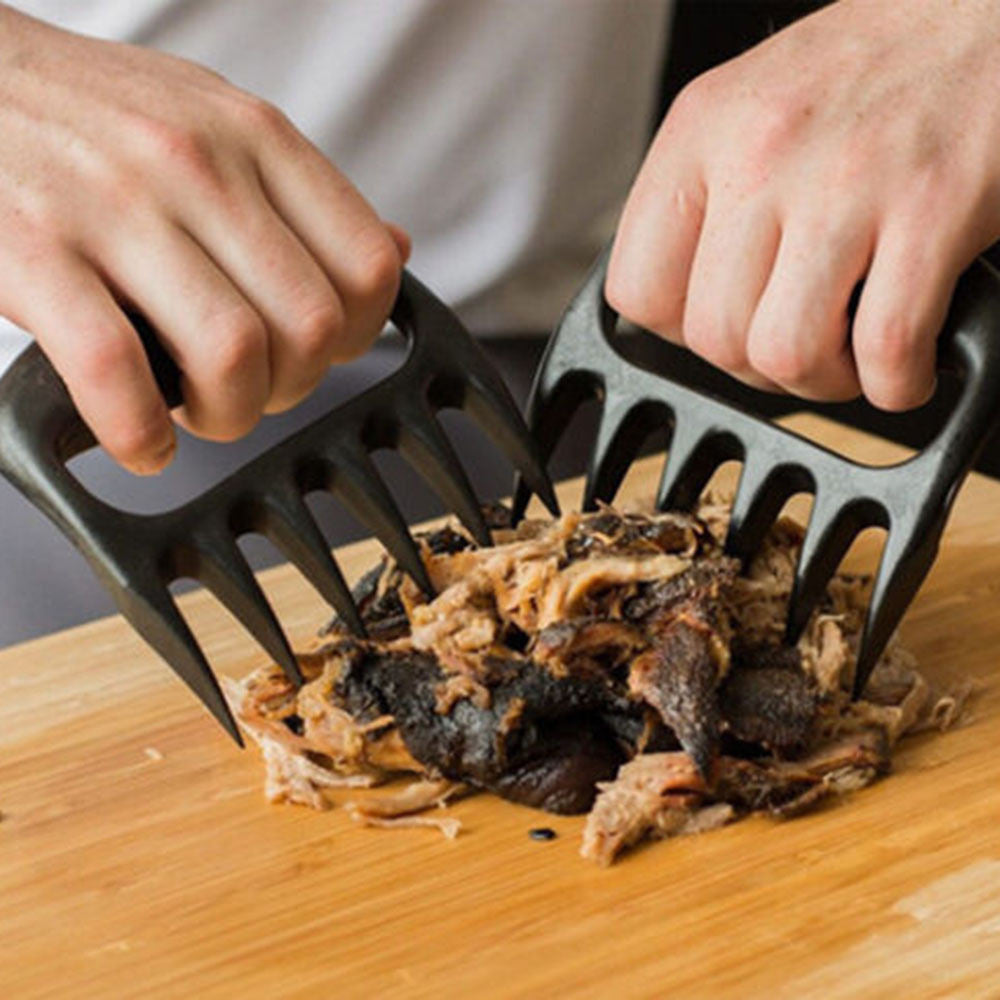 1Pair Bear Paws Claws Meat Handler Forks Tongs Pull Shred Pork Roasting Fork Barbecue Accessories Garden Hand Tools Fork