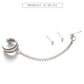 New Arrival Vintage Maxi brincos Elegant Statement Silver Chain Earrings Fashion Jewelry Ear Cuff Clip Earrings For Women