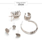 Vintage Hollow Out Silver Ear Cuff Earrings Sun Cross Earrings Fashion Jewelry Clip Earrings For Wedding Women