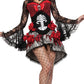 Day of The Dead Costume Sugar Skull Dia de Los Muertos Halloween Fancy Dress