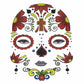 Day of the Dead temporary tattoo Costume Ball Prop art makeup tattoo stickers