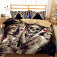 3D Skull Bedding Set Print Duvet cover set life like Bedclothes with pillowcase