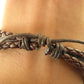 Wholesale Vintage Braided Leather Bracelet Bangle Punk Rock Skull Wristband For Men Bracelets Gift YK2041