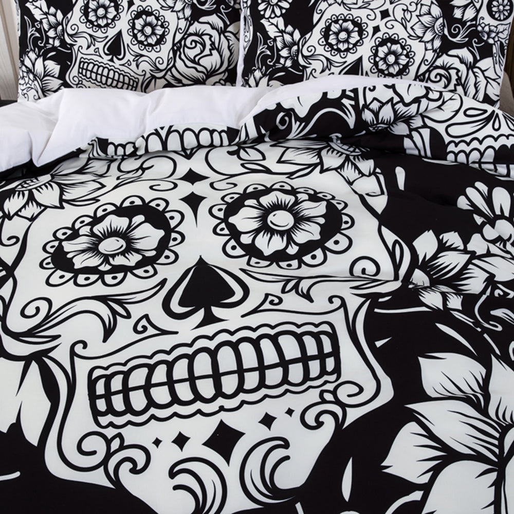 Bedding Set for King Size Bed 3D sugar Duvet cover Pillowcase