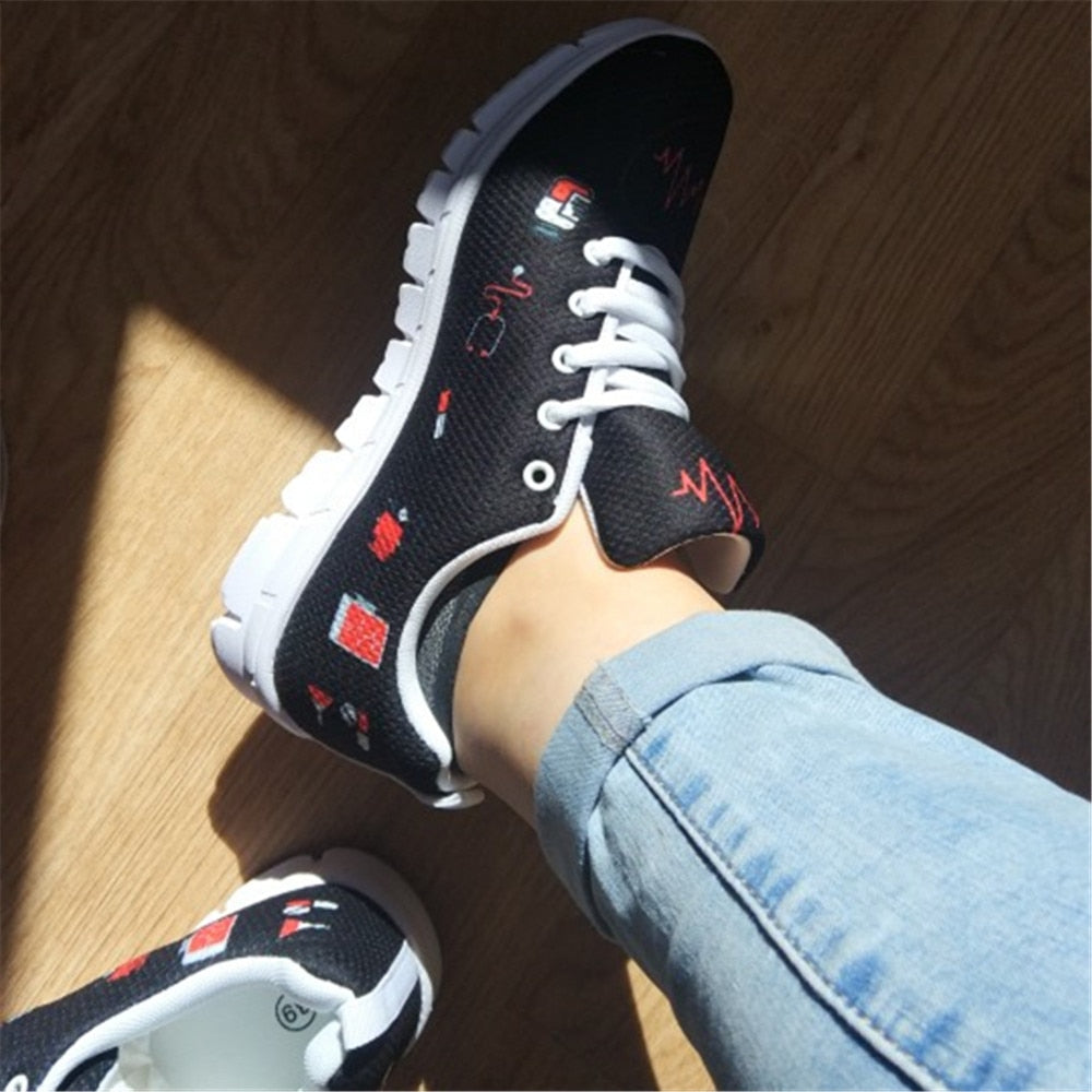 Flats running shoes For Women Men Fashion Sugar skull Shoes