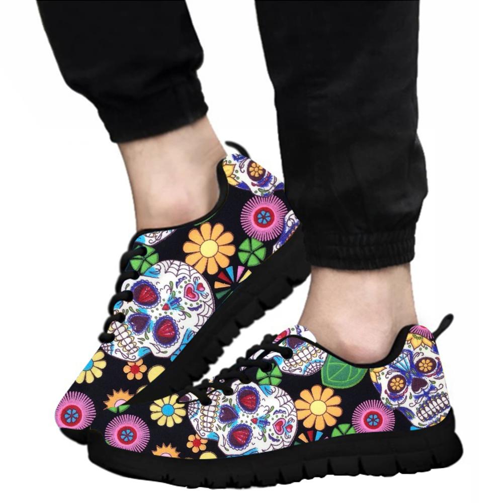 Flats running shoes For Women Men Fashion Sugar skull Shoes