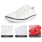 Skull Printing Men's Vulcanize Shoes Teenagers Punk Style Sneakers for Student Cool Canvas Shoes Lace-up Walking Shoe