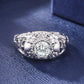 Gothic skull Style Engagement Wedding Party Classic Silver