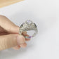 Gothic skull Style Engagement Wedding Party Classic Silver
