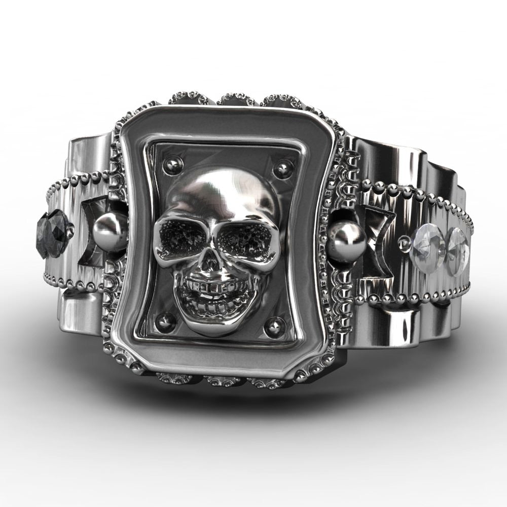 Skull Ring Zinc Alloy Punk Rock Rings Fashion