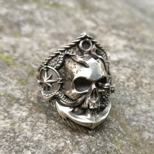 Biker Rings Men's Gothic Skull Stainless Steel Ring Punk Rock Jewelry