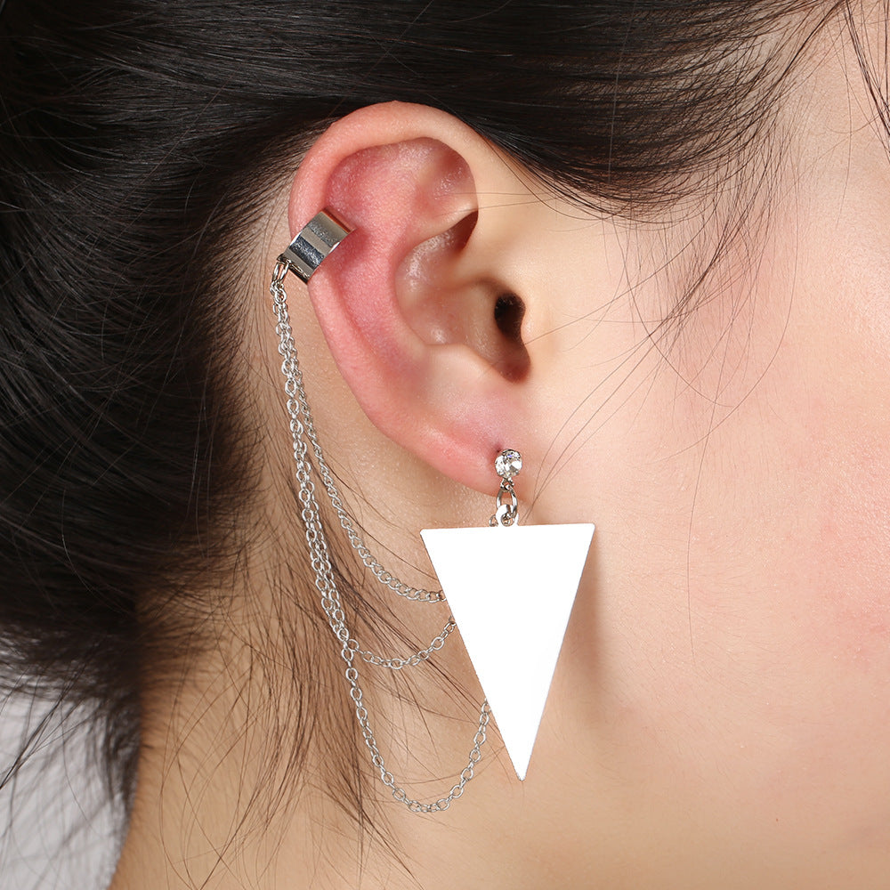 Ear Clip Earrings Simple Unique Design Gold Pleated Punk Style Unisex Ear Cuff For Women Men Fashion Jewelry pendientes