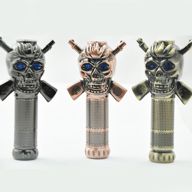 Electronic Cigarette Caribbean Skull Mechanical Mod Battery fit for 510 Thread Atomizer Treasure Souvenir vs box mod