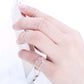 5 pieces. Set the brightness of cute Chic style crystal rhinestone midi fist finger joint ring women ring