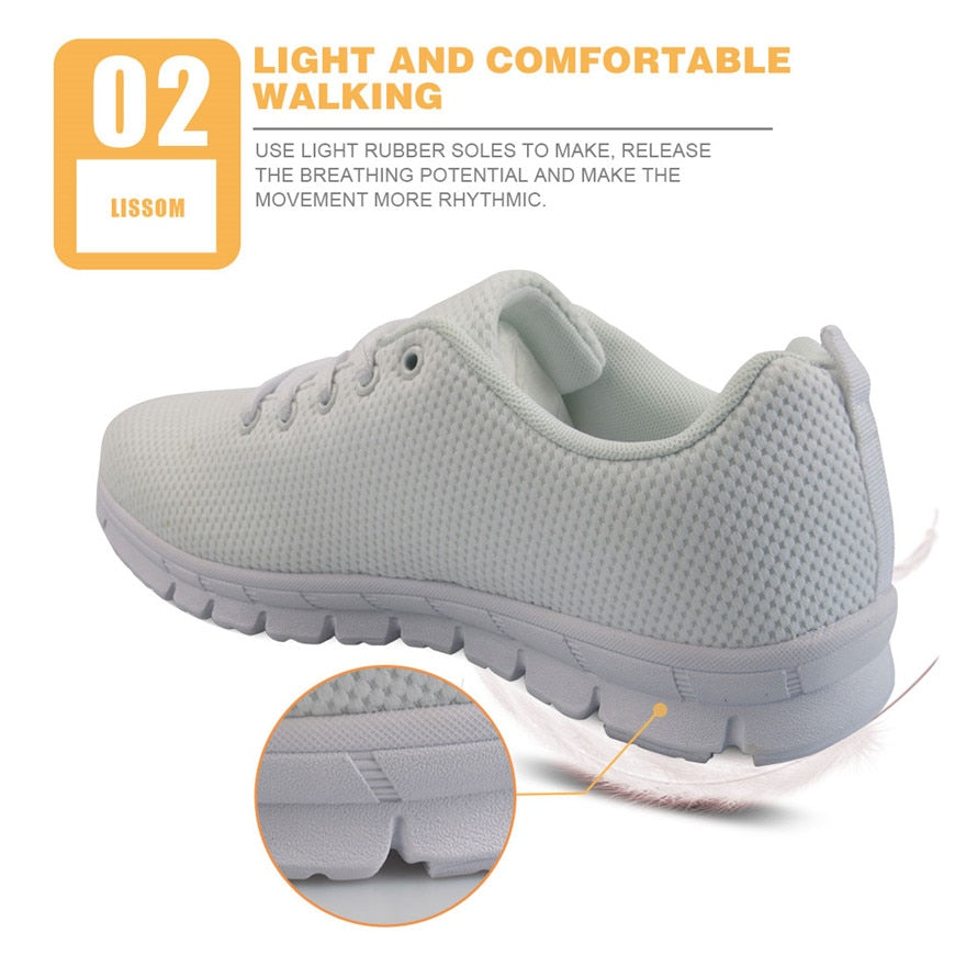 Shoes Women Skull Brand Designer Women Casual Light Weight Flats Shoes Student Comfortable Air Mesh Walking Shoes