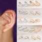 Fashion 1Pc Silvery/Golden Ear Cuff Earrings Women Charming Hot Non Piercing Cartilage Ear Clip
