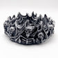 Flame skull ashtray silicone mold home decoration tools diy production gypsum resin concrete silicone mold