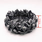 Flame skull ashtray silicone mold home decoration tools diy production gypsum resin concrete silicone mold