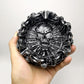 Flame skull ashtray silicone mold home decoration tools diy production gypsum resin concrete silicone mold