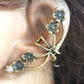 Flowers petal Ear Cuff cobra Ear Cuff GLOW in the DARK flower opening Ear clip earrings Clip Earrings WOMEN