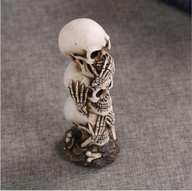 Resin Craft Human Skull Statue High Quality Creative Statue