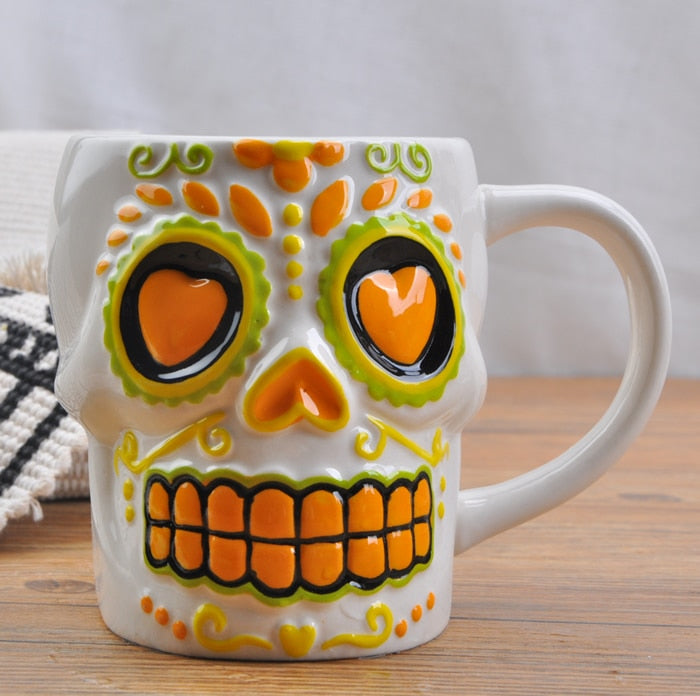 Creative Coco Movie Skull 3D Milk Drink Cup of Coffee Mugs