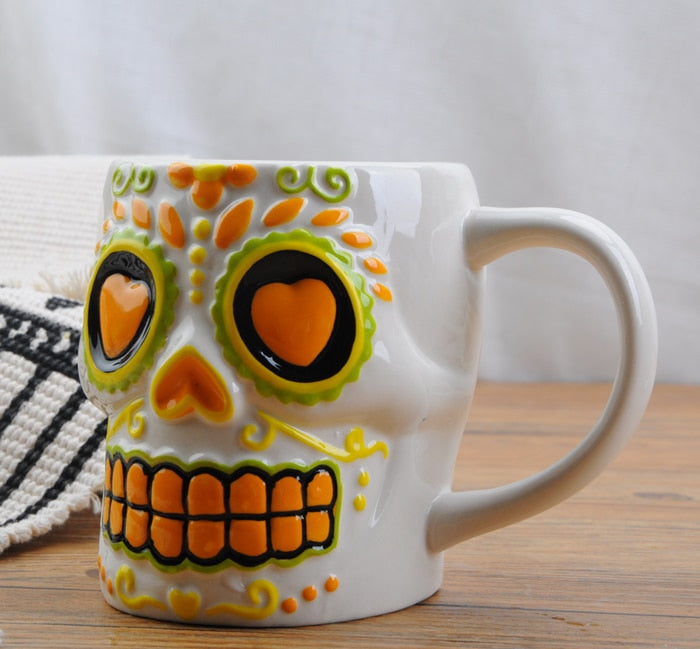 Creative Coco Movie Skull 3D Milk Drink Cup of Coffee Mugs